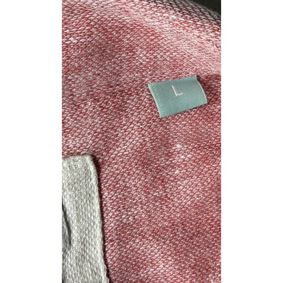 Cabana Shirt 100% Linen Button Down Size Large Men's Pink Short Sleeve - Picture 8 of 8